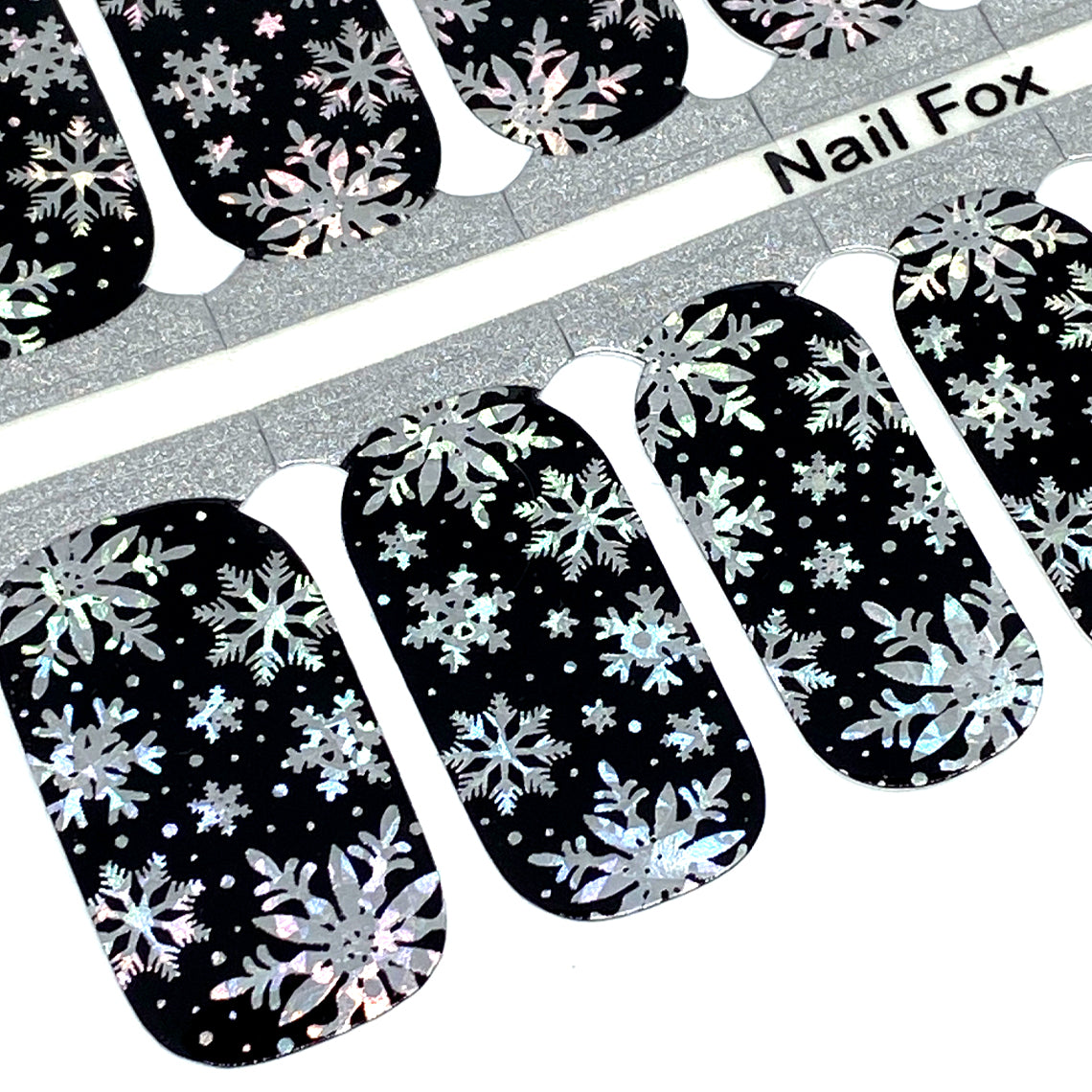 Holo Snowflakes Exclusive Design Nail Wraps (HOLO)